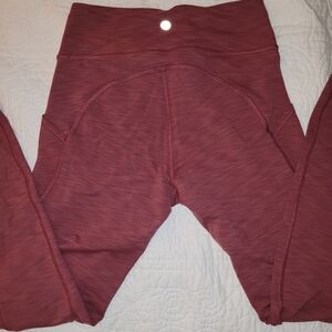 lululemon athletica Red Leggings